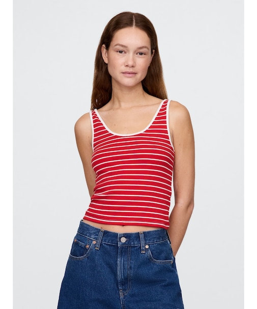 モダン クロップド タンクトップ