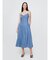 デニム マキシワンピース