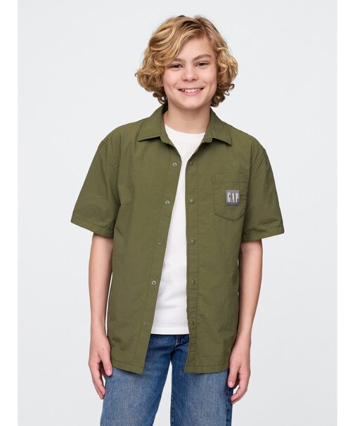 リサイクル素材100% リラックス ナイロンシャツ (キッズ)