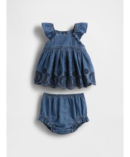 デニム アイレット コーデセット (ベビー)