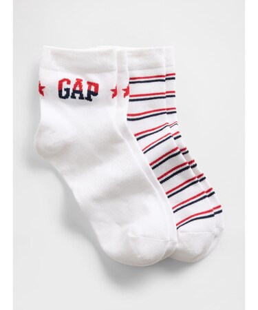 アメリカーナ ショートクルーソックス 2足セット