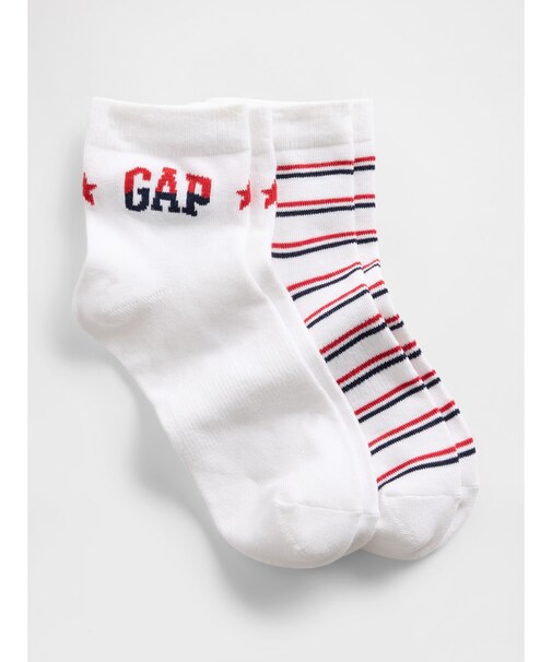 アメリカーナ ショートクルーソックス 2足セット