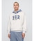 Gap × Malbon ヘビーウェイト フレンチテリー ロゴパーカー