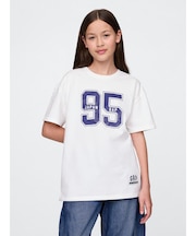 30th アニバーサリー オーバーサイズ GAPロゴ チュニックTシャツ (キッズ)