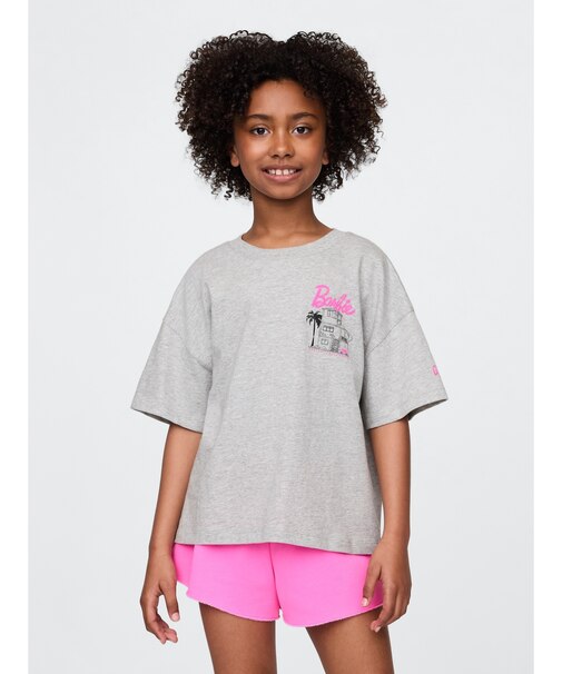 バービーBarbie  オーバーサイズ グラフィックTシャツ (キッズ)