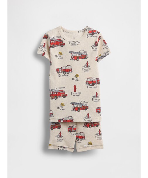 オーガニック ブラッシュドコットン パジャマセット (幼児・ベビー)