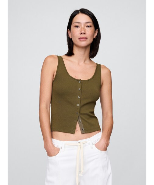 モダン クロップド タンクトップ