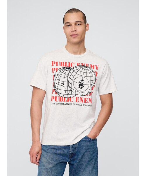 ○ パブリック・エネミー リラックス グラフィックTシャツ/PUBLIC
