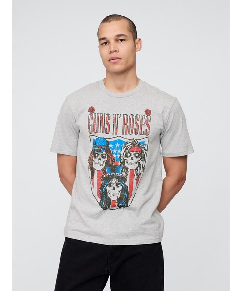 ○ガンズ・アンド・ローゼズ リラックス グラフィックTシャツ/Guns N