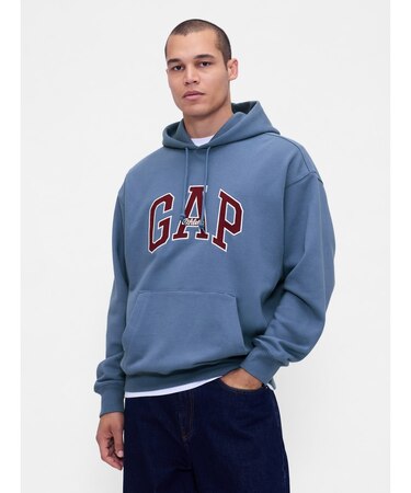ヘビーウェイト オーバーサイズ GAPロゴパーカー
