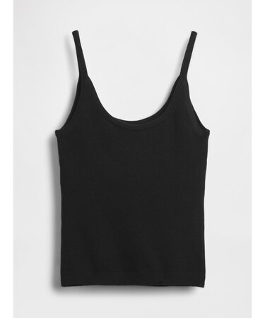 CashSoft カシミヤタッチ ストレッチ クロップド タンクトップ