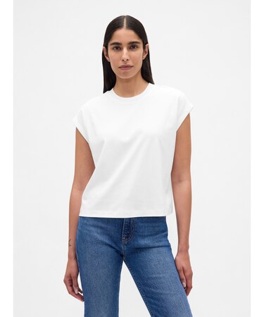 リラックスフィット クロップドTシャツ