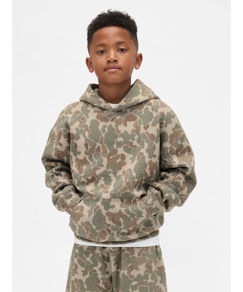 ヴィンテージソフト リラックス カモフラージュ パーカー (キッズ