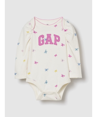 オーガニックコットン GAPロゴ ボディスーツ (ベビー)
