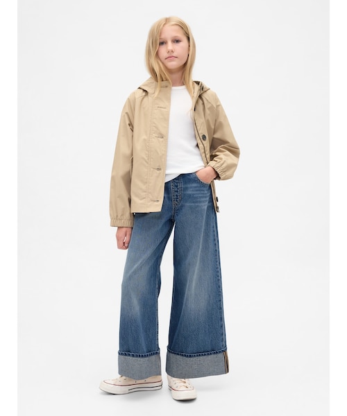 ローライズ イージー ワイド バギーデニム (キッズ)｜ギャップの通販