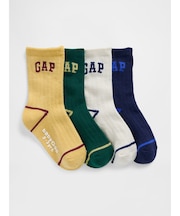 GAPロゴ クルーソックス 4足セット (幼児・ベビー)
