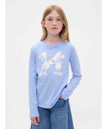 GapKids × ディズニー リラックスフィット フリッピー スパンコール グラフィック Tシャツ