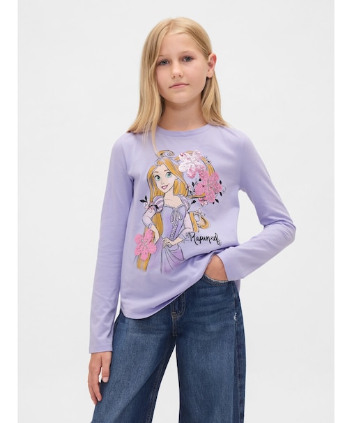 GapKids × ディズニー リラックスフィット フリッピー スパンコール グラフィック Tシャツ