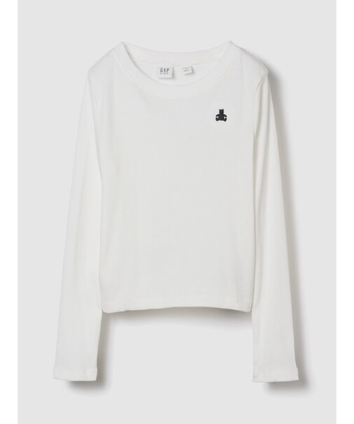 リブ クルーネック Tシャツ (キッズ)