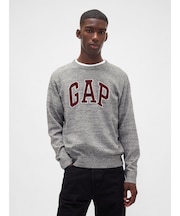 リラックスフィット GAPロゴ インターシャセーター