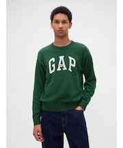 リラックスフィット GAPロゴ インターシャセーター