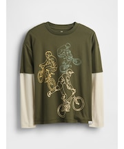 リラックスフィット グラフィックTシャツ (キッズ)