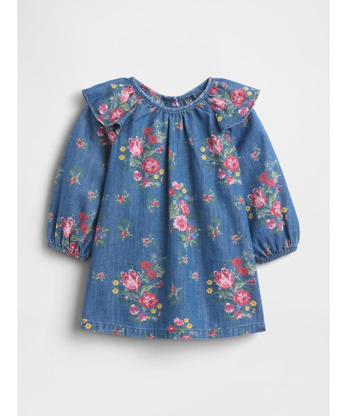 Baby 花柄デニムワンピース｜ギャップの通販｜&mall（アンド