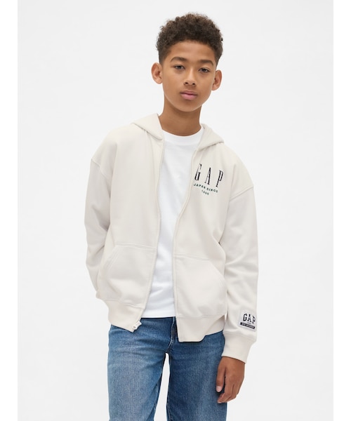 30th アニバーサリー ヴィンテージソフト GAPロゴ ジップアップ