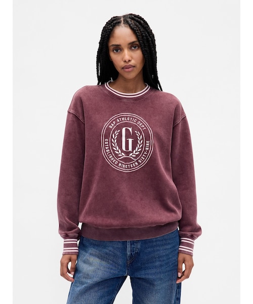 ヴィンテージソフト オーバーサイズ GAPロゴ スウェットシャツ