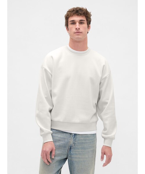 ヴィンテージソフト オーバーサイズ クロップド スウェットシャツ