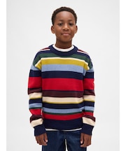 Cashsoft カシミヤタッチ リラックスフィット クルーネックセーター (キッズ)