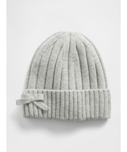 Cashsoft カシミヤタッチ リボン ビーニー (キッズ)