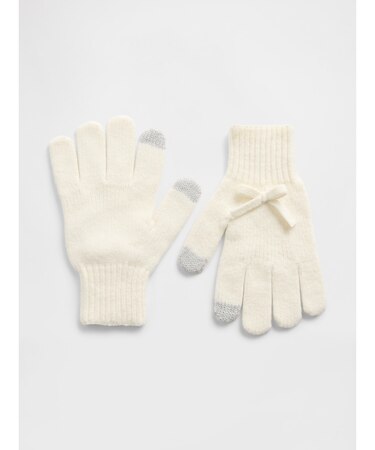 CashSoft カシミヤタッチ リボン グローブ (キッズ)