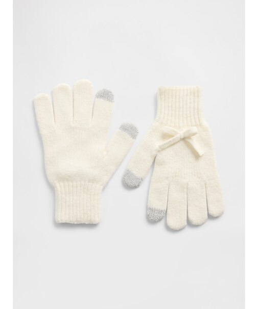 CashSoft カシミヤタッチ リボン グローブ (キッズ)