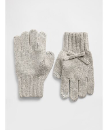 CashSoft カシミヤタッチ リボン グローブ (キッズ)