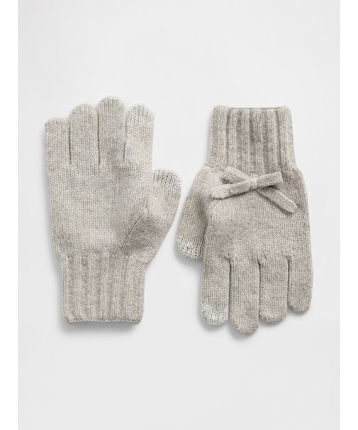 CashSoft カシミヤタッチ リボン グローブ (キッズ)