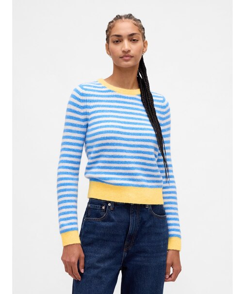 CashSoft カシミヤタッチ クルーネックセーター