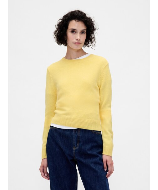 CashSoft カシミヤタッチ クルーネックセーター