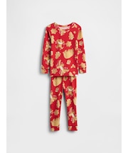 オーガニック ブラッシュドコットン パジャマセット (幼児・ベビー)