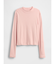 リブ モックネック Tシャツ (キッズ)
