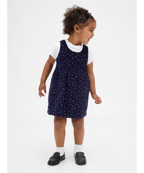 コーデュロイ ハート ジャンパースカート (幼児・ベビー)