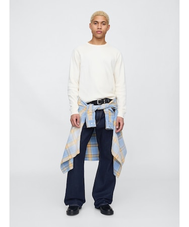 ルーズフィット ブーツカットデニム