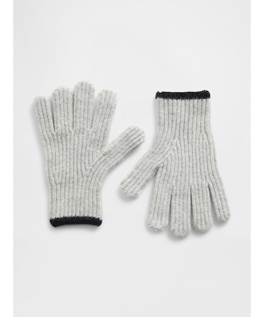 CashSoft カシミヤタッチ リブ グローブ (キッズ)