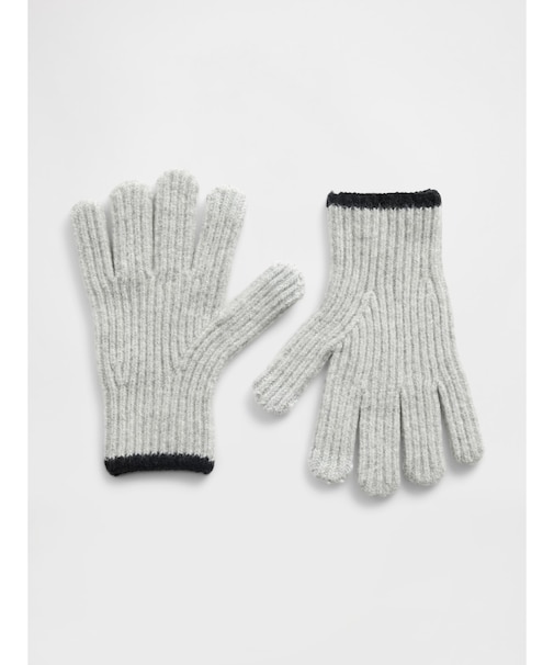 CashSoft カシミヤタッチ リブ グローブ (キッズ)