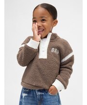 babyGap リサイクル GAPロゴ 1/4 ジップアップ スウェットシャツ