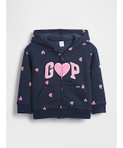 babyGap リラックスフィット GAPロゴ ジップアップパーカー
