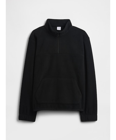 リラックスフィット 1/4ジップアップ フリーススウェットシャツ (キッズ)