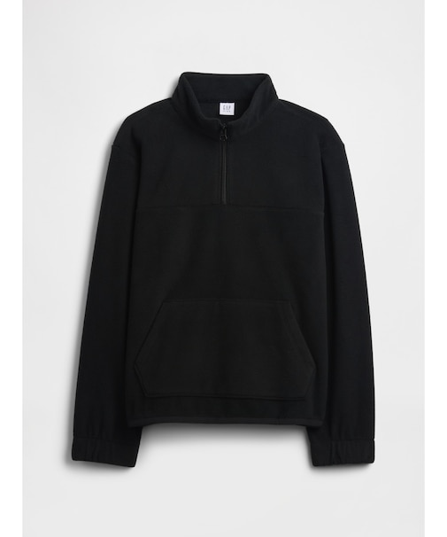 リラックスフィット 1/4ジップアップ フリーススウェットシャツ (キッズ)