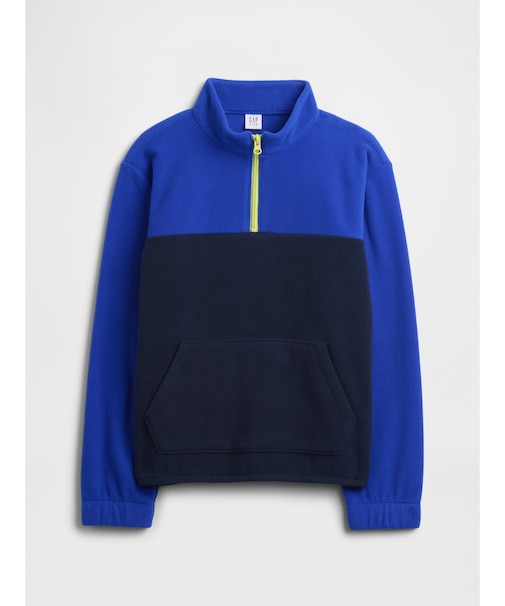 リラックスフィット 1/4ジップアップ フリーススウェットシャツ (キッズ)