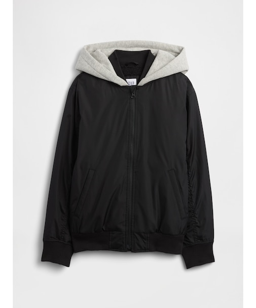 フード付きボンバージャケット (キッズ)